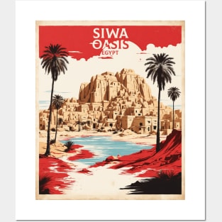 Siwa Oasis Egypt Vintage Poster Tourism Posters and Art